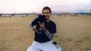 Maciej with Picasso,  Noi and Briahs puppy.